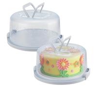 Soporte para tartas extra grande - Recipiente para tartas con tapa - Contenedor redondo para almacenar tartas - Transportador de pasteles - Base para tartas - Diseño robusto