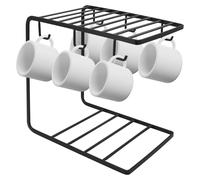 Soporte para tazas con 6 ganchos, organizador de cocina, color , 24x15x23 cm