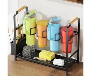 Soporte para tazas de pie, organizador de botellas de agua para vaso Stanley, 1,2 L, taza con asa, estante para tazas, soporte para tazas, soporte de almacenamiento multifuncional para tazas Stanley,