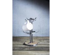 Soporte para tazas independiente de Unyqoos®, fabricado en madera de mango y hierro, estilo industrial, diseño que ahorra espacio para hasta 8 tazas, base estable con almohadilla de espuma, altura de 
