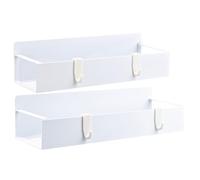 Soporte para tazas magnéticas, 2 paquetes de organizador de botellas de agua con 4 ganchos, ganchos verticales y extraíbles, estante magnético fuerte para refrigerador, máquina de lavado, horno de