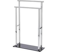 Soporte para toallas de acero inoxidable WENKO. También incluye percha, barra para ropa, soporte para baño y soporte para toallas de pie