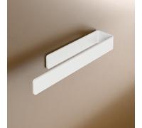 Soporte para toallas LIEBHEIM, sin necesidad de taladro - Barra para toallas de pared - Almacenamiento de toallas, color blanco - Barra para toallas de baño - Soporte para paños de cocina, color blanc