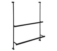 Soporte para toallas Sapho, para colgar, ideal para mamparas de ducha, 600x730x125 mm, color mate