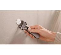Soporte para toallas tesa MOON GREY, con 2 barras para toallas, adhesivo, metal (40582-00000-00)