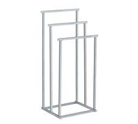 Soporte para toallas WENKO Quadro con 3 barras, para toallas de ducha, toallas de baño y papel higiénico, de pie