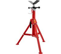 Soporte para tubos VEVOR, tipo "V", con capacidad de 1/8" a 12", altura ajustable de 28" a 52", soporte elevador para tubos con capacidad de carga de 2500 lb, soporte portátil y plegable para tubos, c