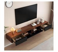 Soporte para TV De Madera Maciza De 160/200/240 CM | Mueble De TV Montado En La Pared | con Cajones Soporte De Enrutador para Aparador De Almacenamiento Debajo del Televisor(160CM)