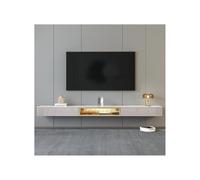 Soporte para TV Mueble de TV for Sala Estar, Tablero Roca, Colgante Pared Madera Maciza Centro de Entretenimiento(Grande)
