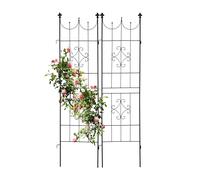 Soporte plantas enrejado metálico celosía decorativa 183 cm 2 unidades 1,5 kg