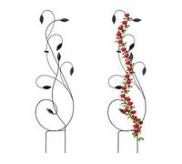 Soporte plantas enrejado metálico para jardín 1 kg negro tutor de jardín