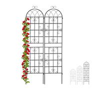 Soporte plantas enrejado metálico para jardín celosía decorativa 220 cm 3,2 kg