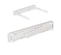 Soporte plegable para bolsas de basura, estante montado en la pared, ABS | Construcción de ABS duradera; diseño plegable que ahorra espacio; soporte de pared adhesivo para cocina, baño