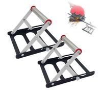 Soporte plegable para máquinas de corte, 2 unidades, con altura ajustable