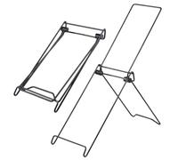 Soporte plegable portátil de metal para panel solar | Soporte de panel solar para exteriores, 2 piezas, para jardín, camino, patio, balcón, techo, camping, viajes, picnic