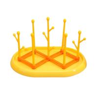 Soporte portátil para secado de biberones para bebés, contenedor de pezón para encimera, kit de limpieza de bebé, tamaño de viaje con