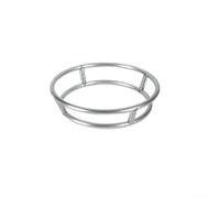 Soporte redondo para cacerola, acero inoxidable, resistente, 26 cm (23 cm) | Construcción sin deformaciones, estructura redonda multi-anillo, se adapta a diferentes tamaños de macetas, duradera