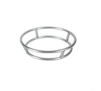 Soporte redondo para cacerola, acero inoxidable, resistente, 26 cm (29 cm) | Construcción sin deformaciones, estructura redonda multi-anillo, se adapta a diferentes tamaños de macetas, duradera