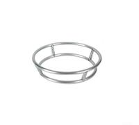 Soporte redondo para cacerola, acero inoxidable, resistente, 26 cm | Construcción sin deformaciones, estructura redonda multi-anillo, se adapta a diferentes tamaños de macetas, duradera