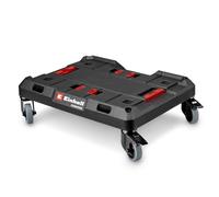Soporte rodante E-Case Original Einhell (máx. 120 kg, ruedas giratorias bloqueables, combinables con sistema E-Case de Einhell, transporte de maletines y cajas, con fijación para correas de sujeción)