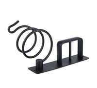 Soporte Secador de de Aluminio Negro Pared de Pelo | Organizador de Almacenamiento para Casa y Hotel, Solución Compacta Multiusos para Mantener el Espacio Ordenado