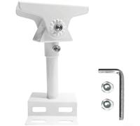 Soporte solar de rotación de 360 grados, soporte de acero Q235 ajustable de 145 a 190 mm, revestimiento blanco a prueba de óxido para cámara de seguridad Hikvision, para versátil kit de accesorios de