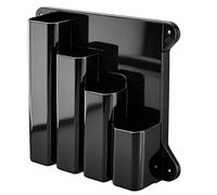 Soporte universal de 4 bolsillos montado en la pared, soporte de gestión de bridas para garaje, talleres, tienda, cobertizo, sótano, lavadero, almacén, laboratorio, oficina