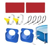 Soporte universal para manguera de alberca, soporte universal para evitar la flacidez de la tubería, suministros de piscina, para marco de natación, hogar, patio, jardín, piscina, spa, pared