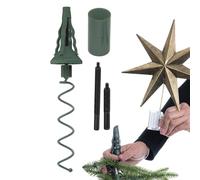 Soporte universal para puntas de árbol de Navidad, barra de soporte giratoria para decoración de punta de árbol de Navidad, apto para tipos básicos