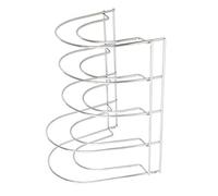 Oryx Hogar Soporte vertical 5 niveles para sartenes y tapaderas, acero cromado