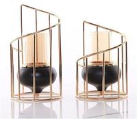 Soportecandelabro, portavelas, luz de velas, candelabro decorativo, adorno creativo para el hogar, bodas, fiestas, decoración de mesas, farol grande, soporte para velas pequeñas (Color: Juego)
