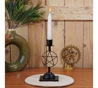 Soportecandelabro Unyqoos® estilo vintage, fabricado en hierro . Ideal para velas tipo estaca, decoración de mesas y bodas