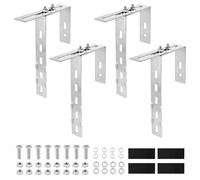 Soportes ajustables para paneles solares en balcones, juego de 4 unidades