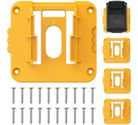 Soportes de batería para baterías Dewalt de 20V, estante de almacenamiento organizador de batería montado en la pared, 5 uds.
