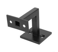 Soportes de pasamanos para escaleras de interior, acero inoxidable 304, resistente al óxido, diseño cuadrado negro mate, accesorio de seguridad para escalera