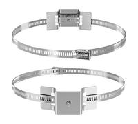 Soportes de poste - Soporte de montaje de señal de calle - Accesorios de metal ajustables para cámaras de poste de teléfono , calentador de agua de panel solar