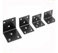 Soportes De Soporte De Esquina De Ángulo Recto, Color Negro, De 90 Grados, En Forma De L, De Acero Inoxidable Resistente, Junta De Soporte for Estante De Muebles De Madera, 1 Uds.