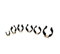 Soportes de tubo de PVC negro T5 T8 T9 T10 T12, abrazaderas de bombilla LED, soporte de tubo fluorescente, accesorios de montaje de repuesto, Clip en U T10A