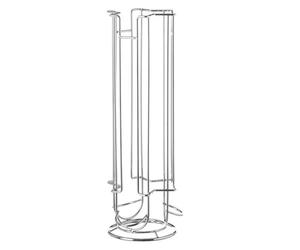 Soportes para 18/24/40 Cápsulas de Café, Metal Plateado Elegante con Acero Inoxidable, disponible en Soporte giratorio, Compatible para cápsulas de café Dolce Gusto y Nespresso.