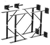 Soportes para esquinas de puertas VEVOR, juego de 2 unidades, refuerzos de hierro para evitar que la puerta se deforme, soportes para marcos de puertas para puertas de cobertizos, puertas de corrales,
