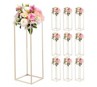 Soportes para flores de boda VEVOR, 280x280x800 mm, 10 unidades. Taburetes para flores con tornillos ocultos, soportes rectangulares para plantas, ideales para bodas, fiestas, cumpleaños, decoración d