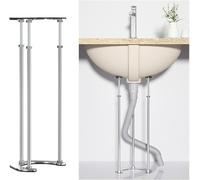 Soportes para Fregadero Bajo Encimera, Patas De Apoyo para Fregadero, Herrajes Robustos De Acero Inoxidable, Soporte Extensible para Fregadero., 12cm/4.7in, 36~46cm/14.2~18.1in