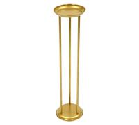 Soportes para macetas - Juego de pedestales tipo columna - 6 piezas - 20 x 80 cm por soporte - Acero al carbono - Capacidad de carga: 2-5 kg por soporte - De pie independiente - Color dorado