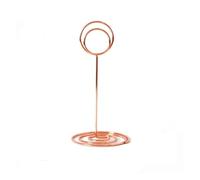soportes para números de mesa, 10 portatarjetas de mesa 8,6" alto, soporte alambre for fotos, ideal for tarjetas lugar y fiestas bodas(10pcs rose golden)