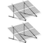 Soportes para paneles solares de 114 cm, sistema de montaje para módulos solares, kit de 2 unidades para instalaciones solares en balcones