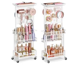 Soportes para secador de pelo sin necesidad de taladrar, con ruedas – Organizadores para el baño