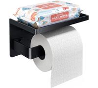 Soportes para tubos de acero inoxidable, de 17,5 cm de ancho, autoadhesivos o para montaje en pared, ideales para cocina y baño