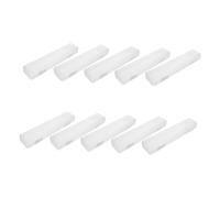 SOPOTUTU 10 Piezas Caja de Almacenamiento Transparente para Maquillaje y Cepillos de Dientes de Estuche Portátil con Cierre Hermético para Viaje Camping y Uso Doméstico