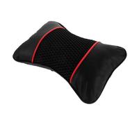 SOPOTUTU Almohada Cervical Coche de Piel Sintética Transpirable con Núcleo Elástico para Soporte de Cuello Fácil Instalación Cojín Reposacabezas para Viaje y Conducción