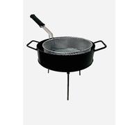 Sor pampa Lujo Argentino Disco de Arado + Cesta Freidora - Argentina Paellera - BBQ Parrilla Asado (14")